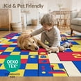 thumbnail image 4 of ODIKA Bedside Abstract Contrast Orderly Spacing Crisp Storybook Hopscotch for Home Office, Gaming Room, Under Desk, Non-Slip Chair-Friendly, 4 of 7