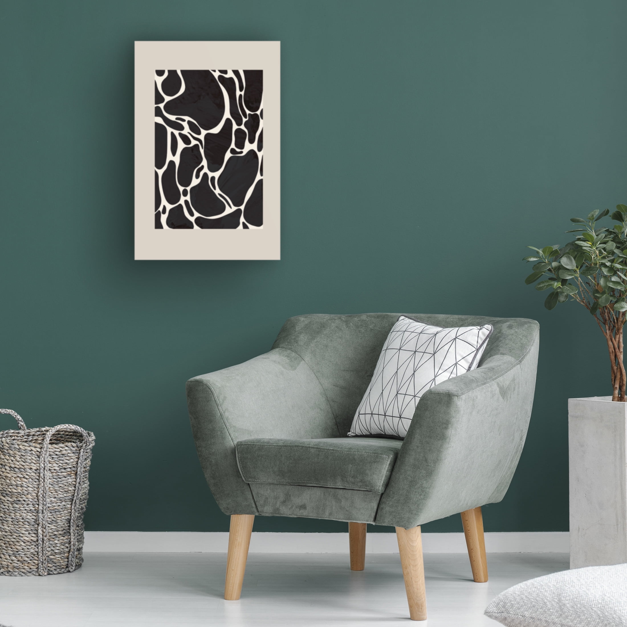 Canvas Wall Art - Pictufy Studio 'Giraffe Sand' Wall Art for Living Room, Bedroom, or Office Décor by Trademark Fine Art - 16 x 24 Inches