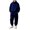 Navy, variant on Half Zip Sweatshirt Set for Boys School Baggy Tracksuit Moc𝗄 Neck Pullover Tops Wide Leg Sweatpants Sets Jogger Outfits Girls 2Pcs Loose Hooded Sport Outfit