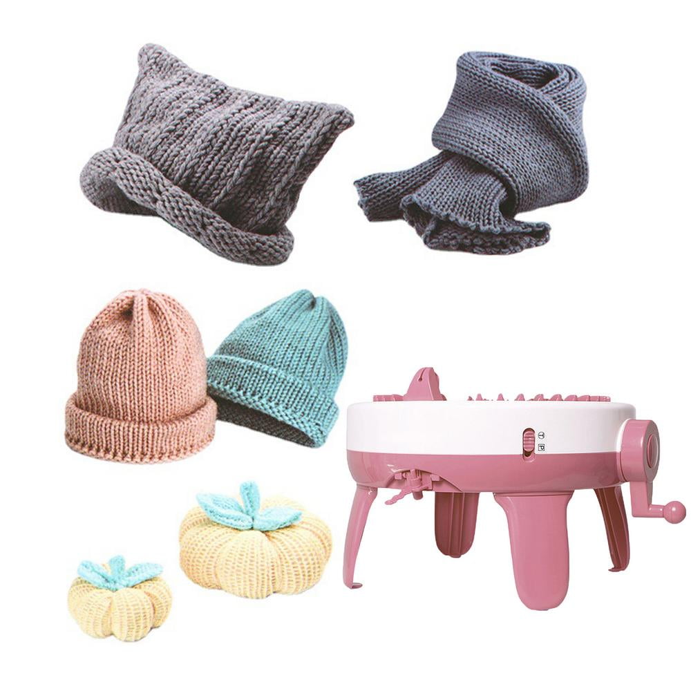 Hat Knitting Machine Handmade Wool Loom DIY Crochet Weaving Machine Scarf  Sweater Socks Double Knit Tools 40Needles