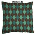 thumbnail image 2 of PKQWTM Argyle Abstract Pattern Reversible Mermaid Cushion Cover Home Decor Sequin Pillow Case Size 20x20 inches, 2 of 2