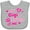 AC-Heather Grey, variant on Inktastic Valentine's Day My Gigi Loves Me Hearts and Lips Boys or Girls Baby Bib