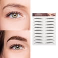 thumbnail image 4 of Unique Bargains Simulation Eyebrow Tattoo for Women 1 Pc Thicks,Black, 4 of 5