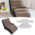 thumbnail image 4 of Inflatable Sofa, Lounge Chair Ergonomic S Shape, Soft Flocking Surface, Lightweight Portable Blow Up Couch for Travel, Home Rest, 4 of 7