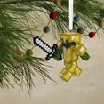 thumbnail image 2 of Hallmark Minecraft Zombie With Sword and Armor Christmas Ornament, 2 of 6