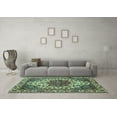 thumbnail image 3 of Ahgly Company Indoor Rectangle Abstract Light Blue Modern Area Rugs, 2' x 3', 3 of 4