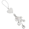 thumbnail image 1 of NUOLUX Adorno Colgante Para Espejo Retrovisor De Corazón Cristal Plateado Elegante Y Decorativo, 1 of 7