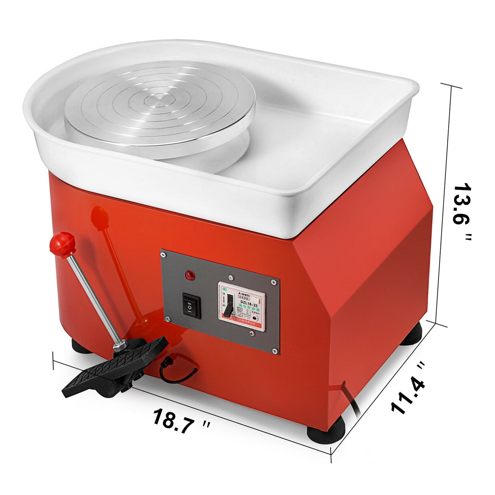 25 Cm Ceramic Ceramic Wheel Forming Machine, With 350W Artwork Process Can Be Adjusted Pedal ,Wide Ranging Usage