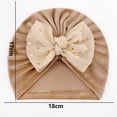 thumbnail image 3 of Baby Hat Charming Elastic Fabric Bowknot Design Infant Beanie Cap for Baby Shower, 3 of 10