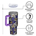 thumbnail image 4 of Leopard Print 40oz Tumbler– Stainless Steel Insulated Tumbler with Handle and Straw, Large Capacity Travel Cup for Hot & Cold Drinks, 4 of 6