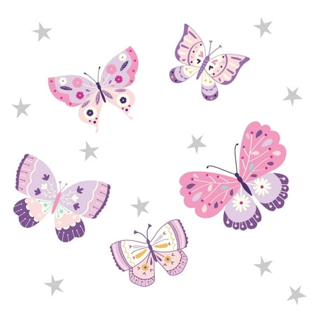 UPC: 0084122011588 | Bedtime Originals Butterfly Kisses Pink/Purple Wall Decals/Appliques