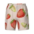 thumbnail image 4 of Lsque Mens Swim Trunks Strawberries Pattern - Bathing Suit Compression Liner - Beach Swim Shorts Swimwear - (S-3XL) - Stretch Quick Dry -Medium, 4 of 9