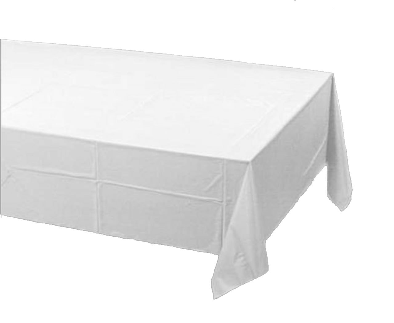 2 Plastic Rectangular Tablecloths 54"X 108" Table Cover Clear