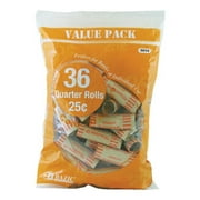 BAZIC Quarter 25-Cent Coin Wrappers 36 Per Pack