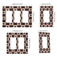 thumbnail image 2 of Yayeee Rocker Switch Wall Plate 2-Gang 4.7"x4.6" Home Decorative Outlet Cover, Checkered Stars Pattern, 2 of 6