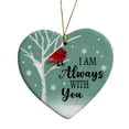 thumbnail image 2 of VOTRUDI Sentimental Christmas Sea Glass Ornament - Blue Green Handmade Coastal Keepsake with "I AM Always WITH YOU" Message - Walmart Exclusive Holiday Decoration, 2 of 4
