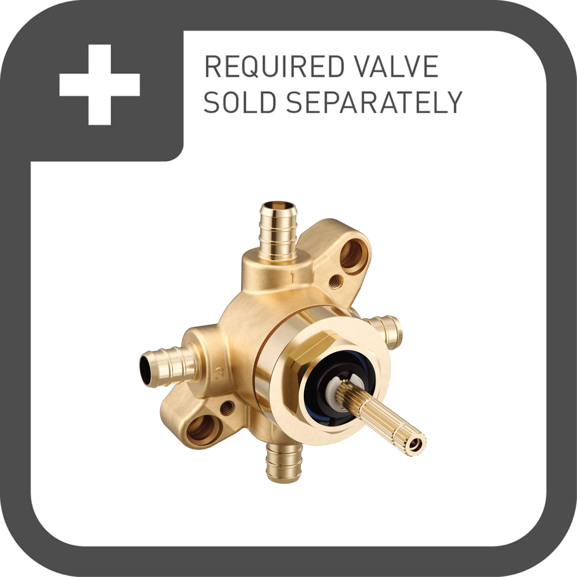 Moen Wynford M-CORE 3-Series Shower Trim Kit In Brushed Nickel - Valve Sold Separately