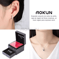 thumbnail image 4 of "Rosas Rojas Eternas Decorativas Pendientes +collar Mujer ", 4 of 5
