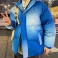 thumbnail image 3 of LOVZFMLL Vestes pour Hommes Mode Dégradé Poche Zippée Cordon de Serrage Manches Longues à Capuche Veste Décontractée, 3 of 5