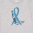 thumbnail image 4 of Inktastic We Will Win Against Prostate Cancer Ribbon Boys or Girls Baby T-Shirt, 4 of 5