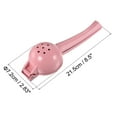 thumbnail image 2 of Uxcell Manual Hand Squeezer Aluminium Alloy Lemon Citrus Orange Juicer Pink, 2 of 6
