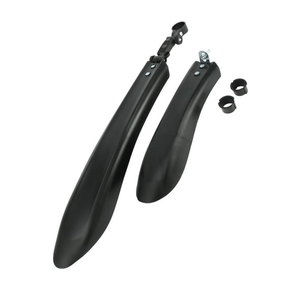 Unique Bargains Universal Front and Rear Bike Fenders Bicycle Mud Guards Suitable 31.5cm 58cm Plastic Black 1 Set