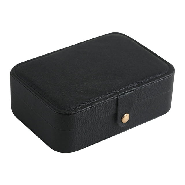 mtvxesu Jewelry Box Double Jewelry Box Earring Storage Jewelry Box Small Jewelry Box-Mini Jewelry Case Double Layer Travel Jewelry Organizer For Women Sale