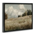 thumbnail image 2 of Classic Cloudy Field Landscape Black Floating Frame Canvas Art, 31 x 25, Made In USA, 2 of 8