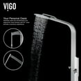 thumbnail image 5 of VIGO Mateo 60 in. H x 7 in. W 6-Jet Shower Panel System with Fixed Rainhead and Hand Shower Wand in Stainless Steel, 5 of 9