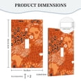 thumbnail image 5 of ZICANCN Outlet Covers Wall Plate, Orange Leopard Stripe Floral Light Switch Cover Decorative, Duplex Toggle Combo 1-Gang, 5 of 9