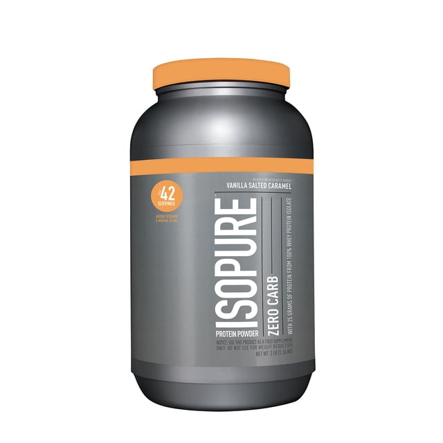 Proteína NATURE BEST ISOPURE ZERO CARB VAINILLA SALTED CARAMEL 3 LBS