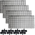 thumbnail image 1 of 4PCS Aquarium Divider Tray Plastic Grid Aquarium Egg Crate Light Diffuser, Fish Tank Divider Filter Bottom Isolation with 8PCS Sucker Clip, 1 of 6