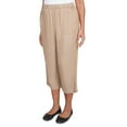 thumbnail image 3 of Alfred Dunner Womens Relaxed Button Tab Capri, 3 of 4