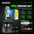 thumbnail image 3 of Bombilla LED para faros delanteros de coche FATEEYE H4 H7 H11 9005 6500K, 3 of 7
