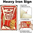 thumbnail image 3 of 1pc Vintage Metal Tin Sign 8x12 inch Retro Iron French Fries Sign Rust Look Always Hot Yummy Fries Poster for Home Kitchen Restaurant Cafe Fast Food Shop Wall Decor, 3 of 9