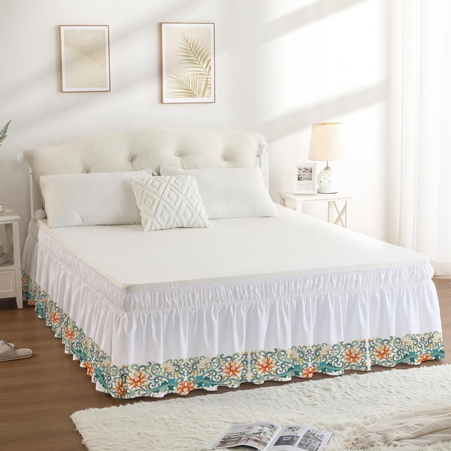 Non Slip Lace Bed Skirt Elastic Drooping Bed Skirt Hotel Style Bed Skirt Suitable For Home Hotel Spring Mattress
