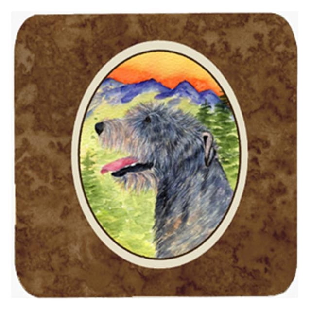 Carolines Treasures SS8209FC Irish Wolfhound sous-Verres en Mousse - Ensemble de 4