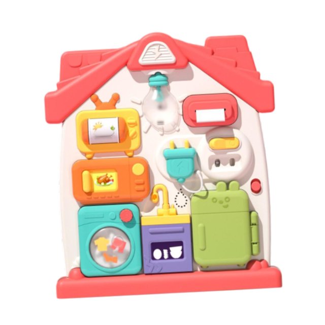 Juguete Montessori CUTICAT Tablero Ocupado Actividad Sensorial Rojo