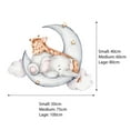 thumbnail image 2 of Generalia Safari Nursery Decor Cartoon Vinyl Removable Elephant and Giraffe Wall Stickers, 2 of 3
