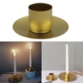 thumbnail image 3 of Candelabro de Pilar Perfecl portavelas de mesa pequeño color Oro, 3 of 8