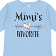 thumbnail image 4 of Inktastic Mimi's Favorite Heart Grandchild Boys or Girls Long Sleeve Toddler T-Shirt, 4 of 5