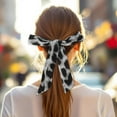 thumbnail image 2 of Unique Bargains 1 Pc Scarf Headband Printed Neck Scarf for Women Black Gray, 2 of 5