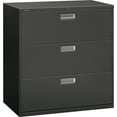 thumbnail image 2 of HON H693.L.S Brigade 600 Series 42 in. x 18 in. x 39.13 in. 3 Legal/Letter-Size File Drawers Lateral File - Charcoal, 2 of 3