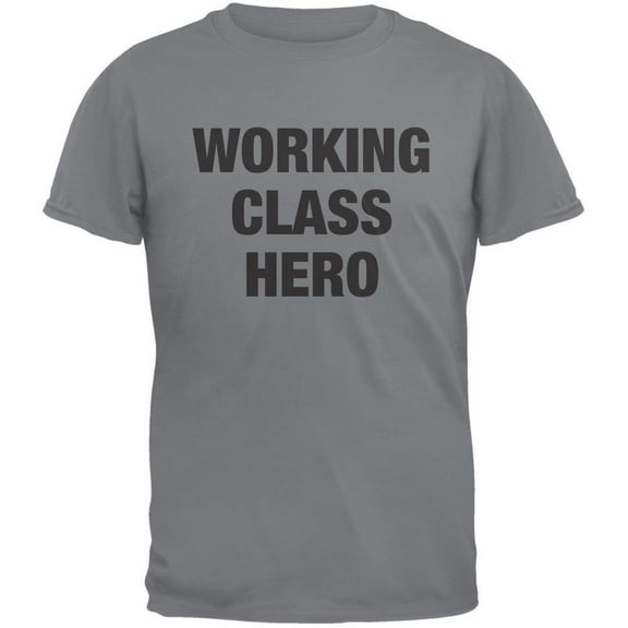 Working Class Hero Inspired By John Lennon Gravel Adult T-Shirt - Small