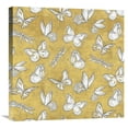 thumbnail image 1 of Global Gallery's 'Color my World Butterfly Pattern Gold' by Daphne Brissonnet Stretched Canvas Wall Art, 1 of 4