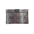 thumbnail image 2 of INC Women's Black Luci Snake Print Faux Leather Chain Strap Clutch Handbag Purse, 2 of 4