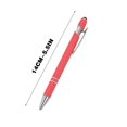 thumbnail image 3 of HAOAN Ballpoint Pen with Stylus Tip  Soft Touch Click Metal Pen  1.0mm Medium Point  Black Ink  10 Count, 3 of 4