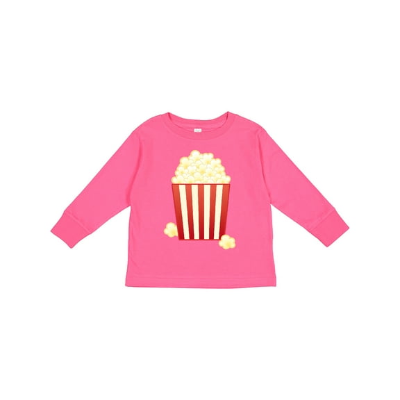 Inktastic Popcorn Movie Treat Boys or Girls Long Sleeve Toddler T-Shirt