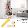 thumbnail image 3 of PatungKu Portable 1Inch Touch Up Paint Roller Set With 4 Refill Heads Roll Brush For Seamlessly Corner And Edges Coverage, 3 of 7