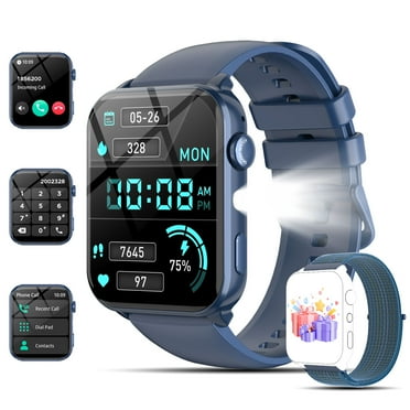 IOWODO NEW Smart Watch Fits for Android and iPhone Samsung,1.91'' Smartwatch for Men Women,Sports Modes Fitness Tracker with Answer Make Calls/Message Reminder, IP68 Waterproof